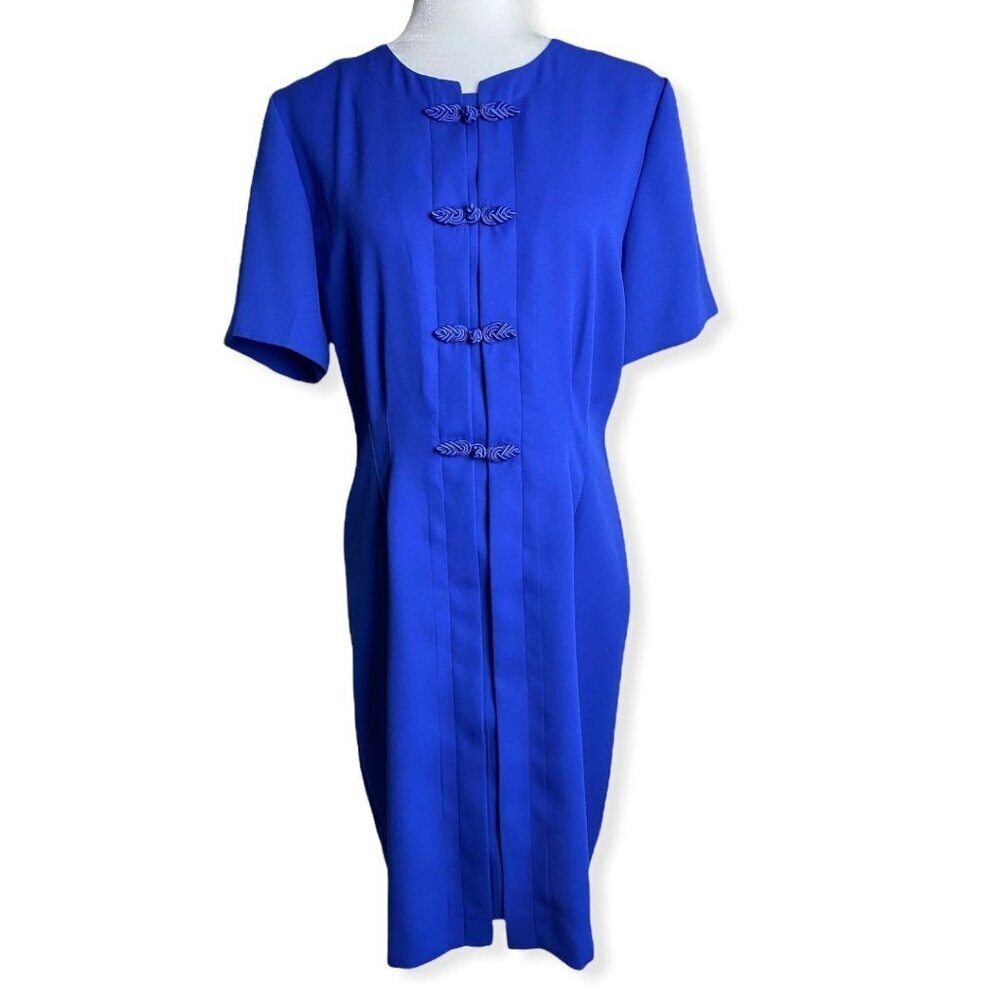 Sag Harbor Royal Blue Sheath Dress Wedding Guest Professional Women's Size 10